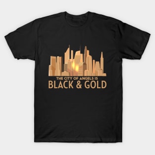 The city of Angels is Black and Gold LAFC T-Shirt